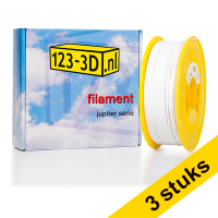 Aanbieding: 3x Filament wit 2,85 mm PETG 1 kg Jupiter serie (123-3D huismerk)
