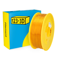 123-3D Filament PETG Transparent Geel 1,75 mm 1 kg DHM00136