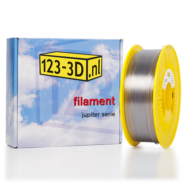 Filament transparant 2,85 mm PETG 1 kg Jupiter serie (123-3D huismerk) DFP01113 - 1