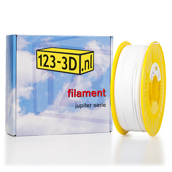 Filament wit 2,85 mm PETG 1 kg Jupiter serie (123-3D huismerk) DFP01120 - 1