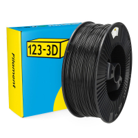 123-3D filament PETG zwart 2,85 mm 2,3 kg DHM00195