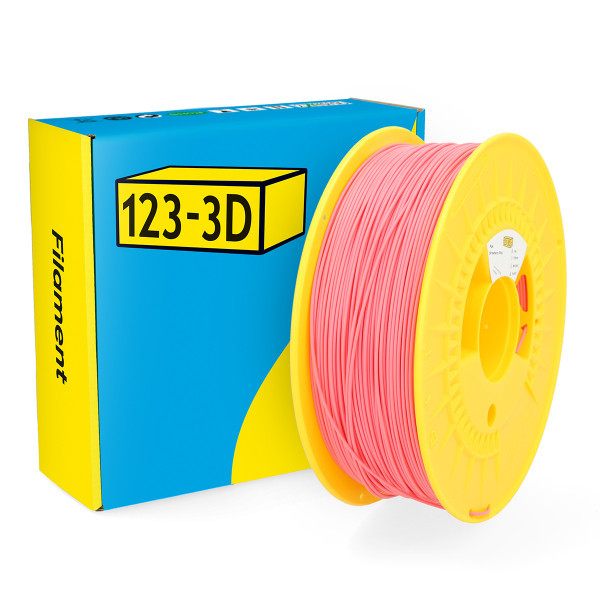 123-3D filament PLA aardbeiroze 1,75 mm 1 kg DHM00018 - 1