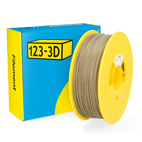 123-3D filament PLA glitter champagne goud 1,75 mm 1 kg DHM00059 - 1
