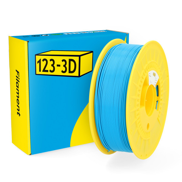 123-3D filament PLA hemelsblauw 1,75 mm 1 kg DHM00013 - 1