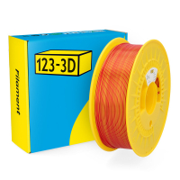 123-3D filament PLA kameleon rood-geel 1,75 mm 1 kg DHM00257 123-3D filament PLA kameleon rood-geel 1,75 mm 1 kg DHM00257