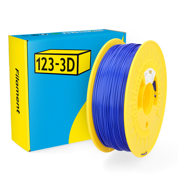 123-3D filament PLA satijn blauw 1,75 mm 1 kg DHM00070 - 1