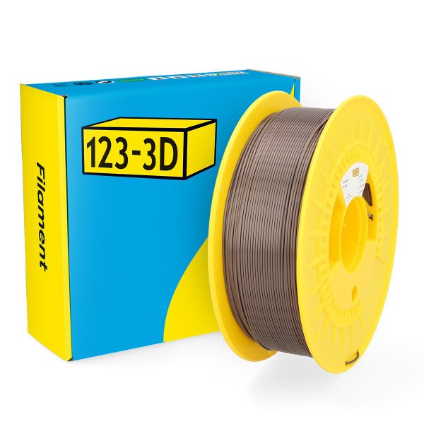 123-3D filament PLA satijn brons 1,75 mm 1 kg DHM00068 - 1