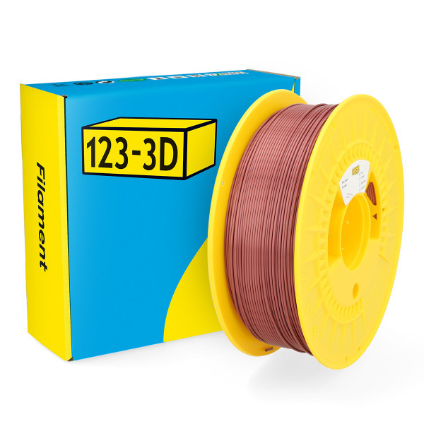 123-3D filament PLA satijn koper 1,75 mm 1 kg DHM00073 - 1