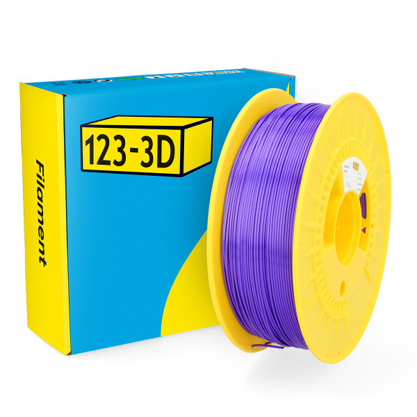 123-3D filament PLA satijn paars 1,75 mm 1 kg DHM00066 - 1