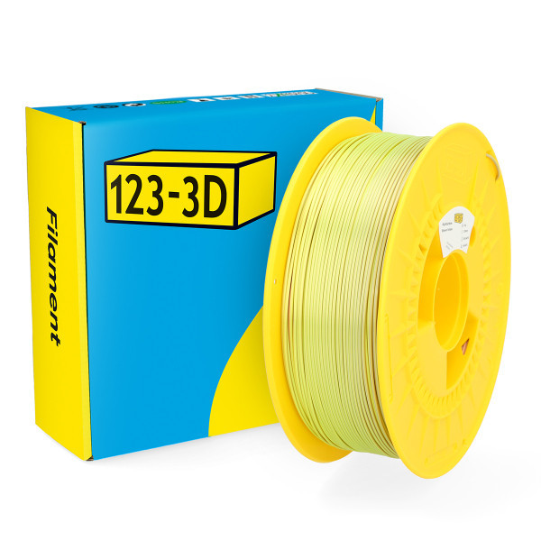 123-3D filament PLA satijn regenboog bruin-geel 1,75 mm 1 kg DHM00115 - 1