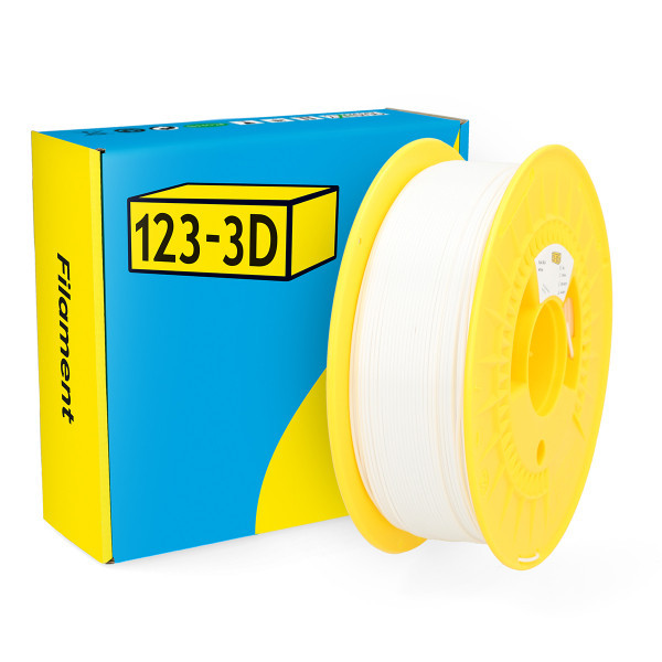 123-3D filament PLA satijn wit 1,75 mm 1 kg DHM00071 - 1