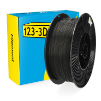 123-3D filament PLA zwart 1,75 mm 3 kg DHM00180 123-3D filament PLA zwart 1,75 mm 3 kg DHM00180