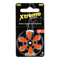 123accu Xtreme Power 13 / PR48 / oranje hoortoestelbatterij 6 stuks (123accu huismerk) ADR00357