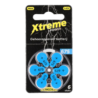 123accu Xtreme Power 675 / PR44 / blauw hoortoestelbatterij 6 stuks (123accu huismerk) ADR00361