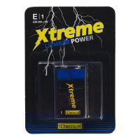 123accu Xtreme Power 6FR61 9V E-Block batterij (1 stuk) 6FR61 6FR61LB1A/10C CR-V9 GPCRV9C ADR00059