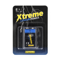123accu Xtreme Power 6FR61 9V E-Block batterij (1 stuk) ADR00059