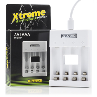 123accu Xtreme Power AA / HR6 en AAA / HR03 batterij oplader AA AAA HR03 HR6 ADR00072