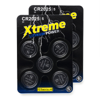 123accu Xtreme Power CR2025 knoopcelbatterij 10 stuks ADR00074