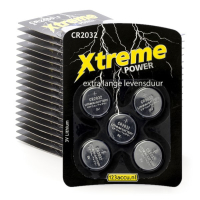 123accu Xtreme Power CR2032 3V lithium knoopcelbatterij 100 stuks ADR00135