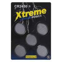 123accu Xtreme Power CR2430 Lithium knoopcel batterij (5 stuks) CR2430 ADR00065