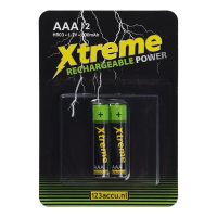 123accu Xtreme Power oplaadbare AAA / HR03 Ni-Mh batterij (2 stuks)