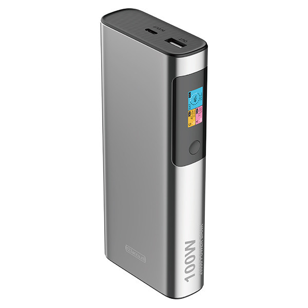 123accu laptop powerbank met snelladen zilver (100W, 20000 mAh) ADR00366 - 2