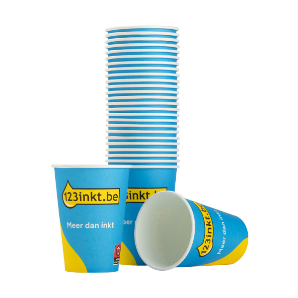 123inkt.be kartonnen koffiebekers 180 ml (100 stuks) 390690 - 1