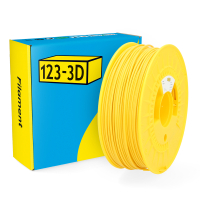 123inkt 123-3D Filament PLA Geel 2,85 mm 1 kg (Jupiter serie)  DHM00030
