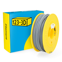 123inkt 123-3D Filament PLA Grijs 2,85 mm 1 kg (Jupiter serie)  DHM00027