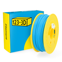 123inkt 123-3D Filament PLA Hemelsblauw 2,85 mm 1 kg (Jupiter serie)  DHM00035