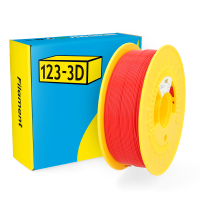 123-3D Filament PLA High Speed Rood 1,75 mm 1 kg (Jupiter serie)