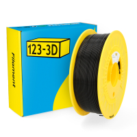 123-3D Filament PLA High Speed Zwart 1,75 mm 1 kg (Jupiter serie)
