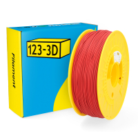 123-3D filament HIPS rood 1,75 mm 1 kg (Jupiter serie)