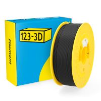 123-3D filament HIPS zwart 1,75 mm 1 kg (Jupiter serie)