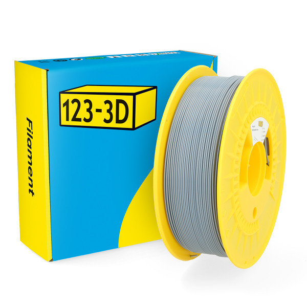 123inkt 123-3D filament PLA High Speed grijs 1,75 mm 1 kg (Jupiter serie)  DHM00039 - 1