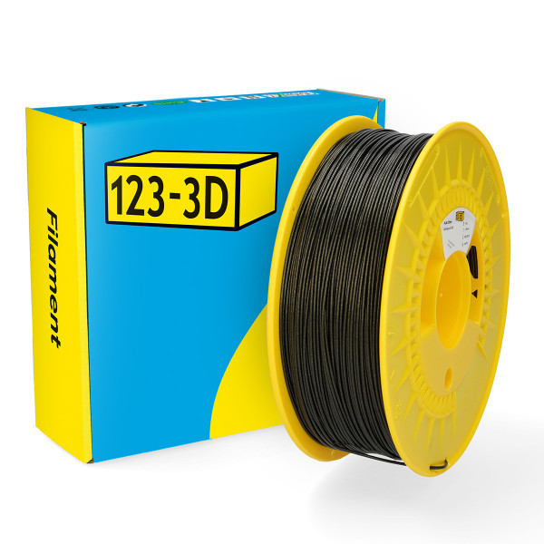 123inkt 123-3D filament PLA glitter antiek goud 1,75 mm 1 kg  DHM00057 - 1