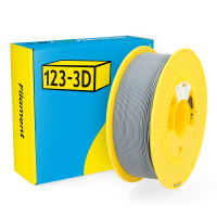 123inkt 123-3D filament PLA grijs 1,75 mm 1 kg (Jupiter serie)  DHM00003