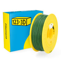 123inkt 123-3D filament PLA groen 1,75 mm 1 kg (Jupiter serie)  DHM00010