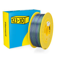 123inkt 123-3D filament PLA kameleon geelgroen-paars 1,75 mm 1 kg  DHM00253