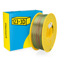 123inkt 123-3D filament PLA kameleon roze-geelgroen 1,75 mm 1 kg  DHM00260