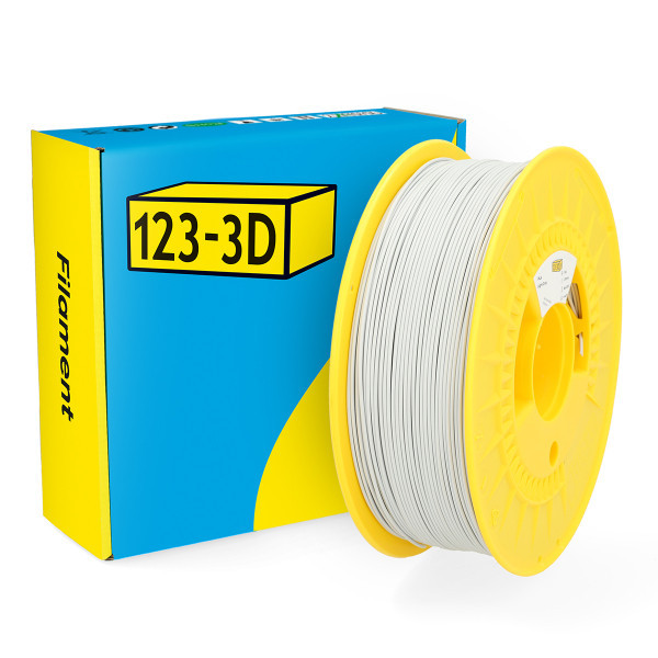 123inkt 123-3D filament PLA lichtgrijs 1,75 mm 1 kg (Jupiter serie)  DHM00017 - 1