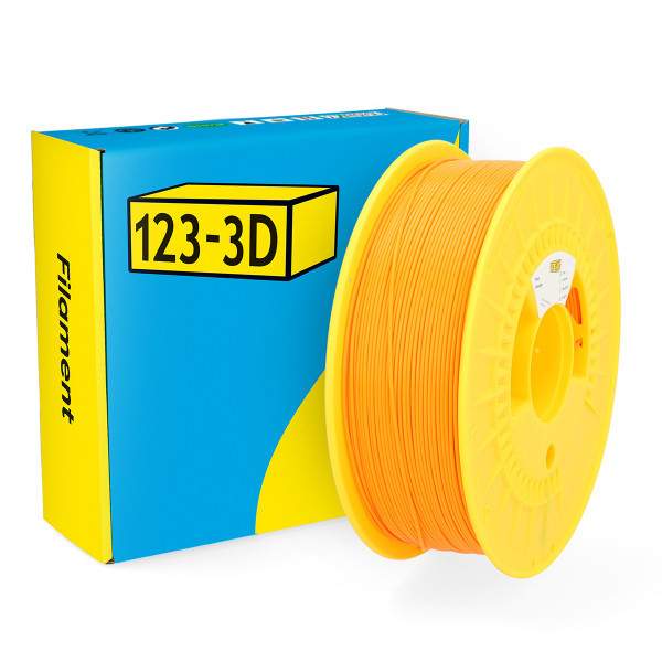 123inkt 123-3D filament PLA oranje 1,75 mm 1 kg (Jupiter serie)  DHM00008 - 1