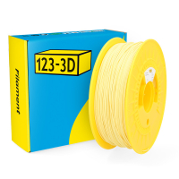 123inkt 123-3D filament PLA pastelgeel 1,75 mm 1 kg (Jupiter serie)  DHM00053