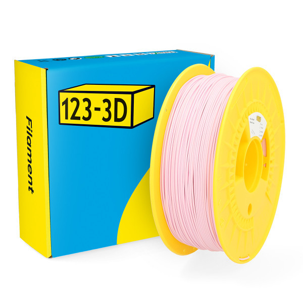 123inkt 123-3D filament PLA pastelroze 1,75 mm 1 kg  DHM00050 - 1