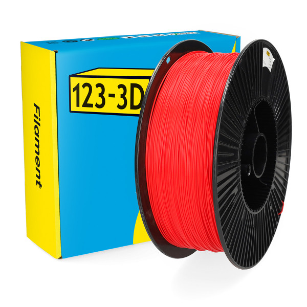 123inkt 123-3D filament PLA rood 1,75 mm 3 kg (Jupiter serie)  DHM00185 - 1