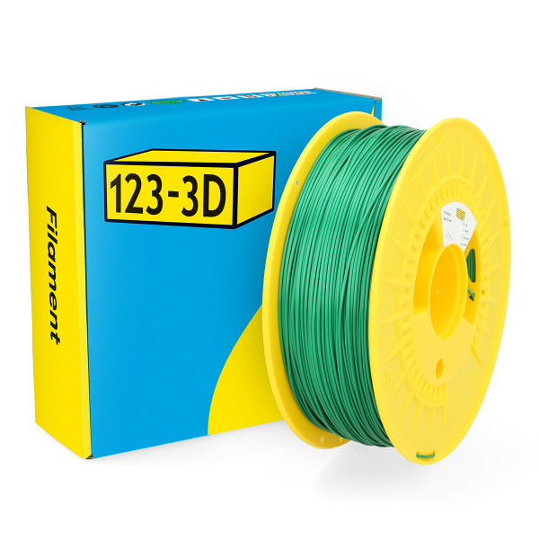 123inkt 123-3D filament PLA satijn donkergroen 1,75 mm 1 kg  DHM00077 - 1