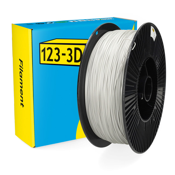 123inkt 123-3D filament PLA zilver 1,75 mm 3 kg (Jupiter serie)  DHM00184 - 1