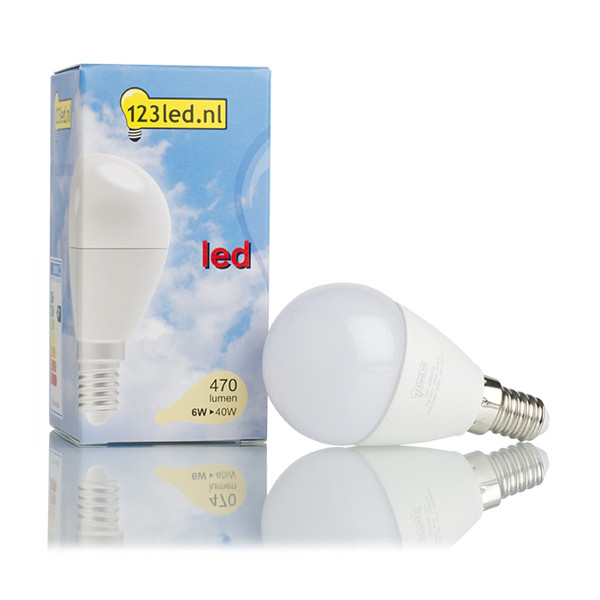 123inkt 123led E14 Sfeerdim ledlamp kogel dimbaar 6W (40W) RDL2015218 LDR01229 - 1