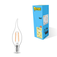 123inkt 123led E14 filament ledlamp sierkaars helder dimbaar 2.8W (25W)  LDR01870