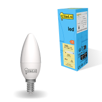 123inkt 123led E14 ledlamp kaars mat 2700K 2.5W (25W)  LDR01850